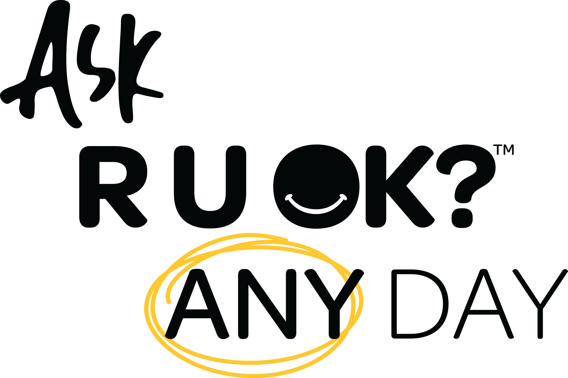 R U OK? Logo White BG